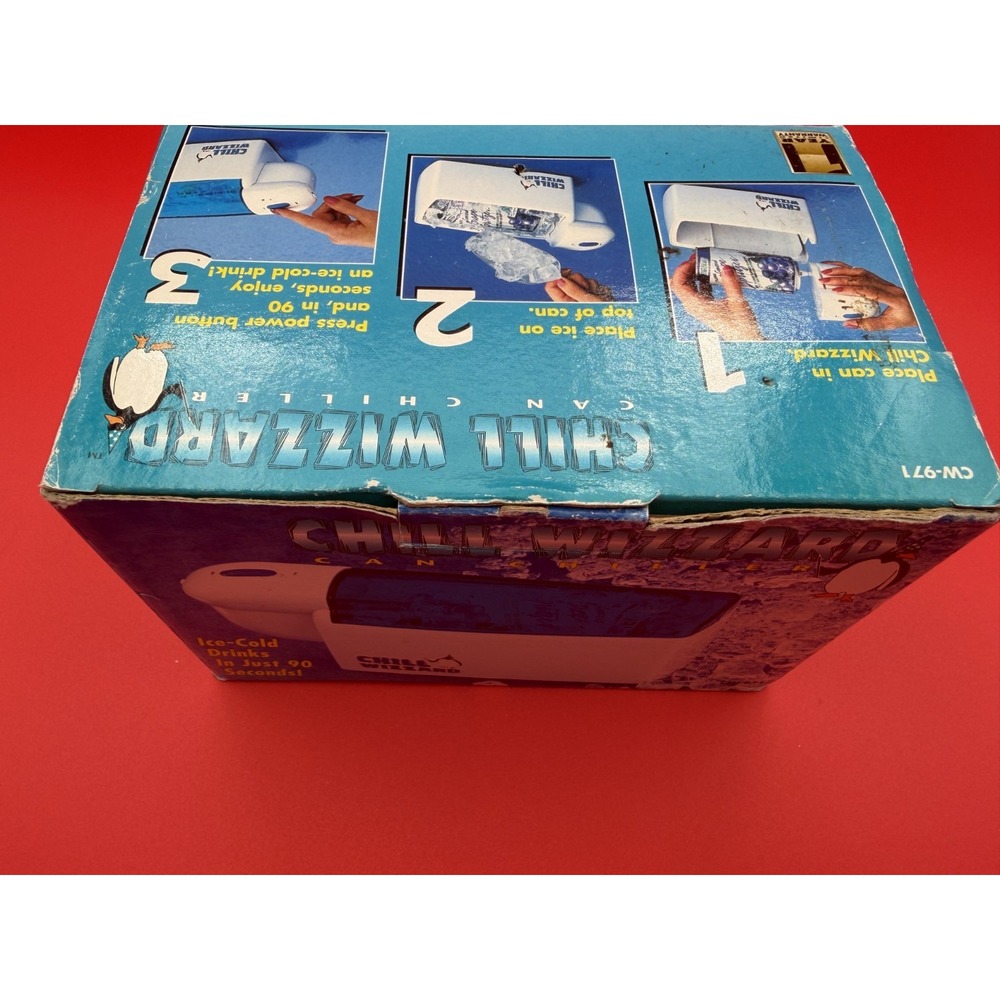 Vintage CHILL WIZZARD Can Chiller - Cold Drinks in 90 Seconds! BRAND NEW